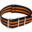 NATO Strap - Oranžová / černá