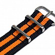 NATO Strap - Oranžová / černá