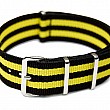 NATO Strap - Žlutá / černá
