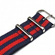 NATO Strap - Modrá / červená