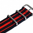 NATO Strap - Černá / červená