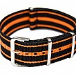 NATO Strap - Černá / oranžová